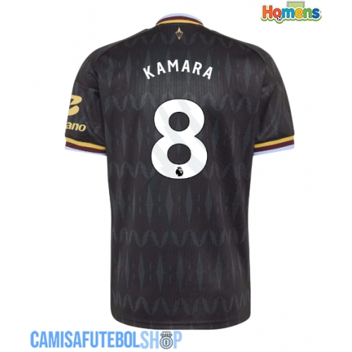 Camisa de time de futebol Aston Villa Boubacar Kamara #8 Replicas 2º Equipamento 2026-27 Manga Curta